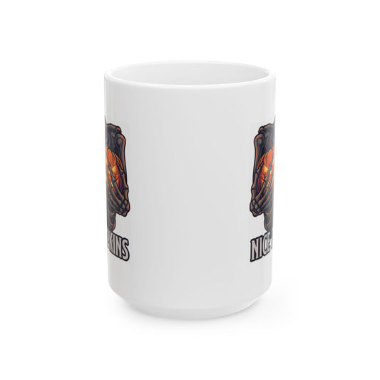 "Nice Pumpkins" White Ceramic Mug