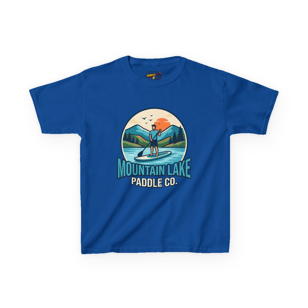 "Mountain Lake Paddle Board" Kids Tee