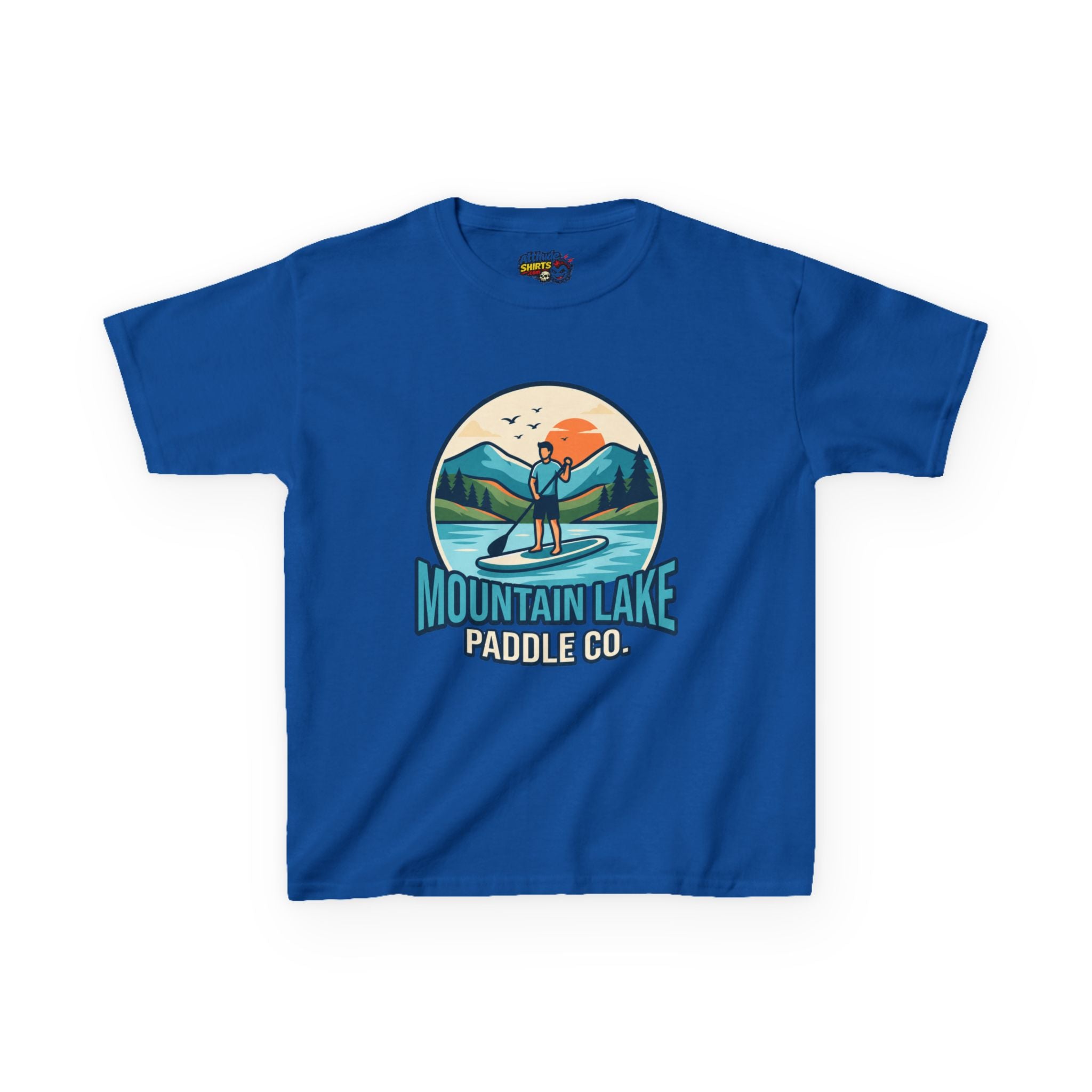 "Mountain Lake Paddle Board" Kids Tee