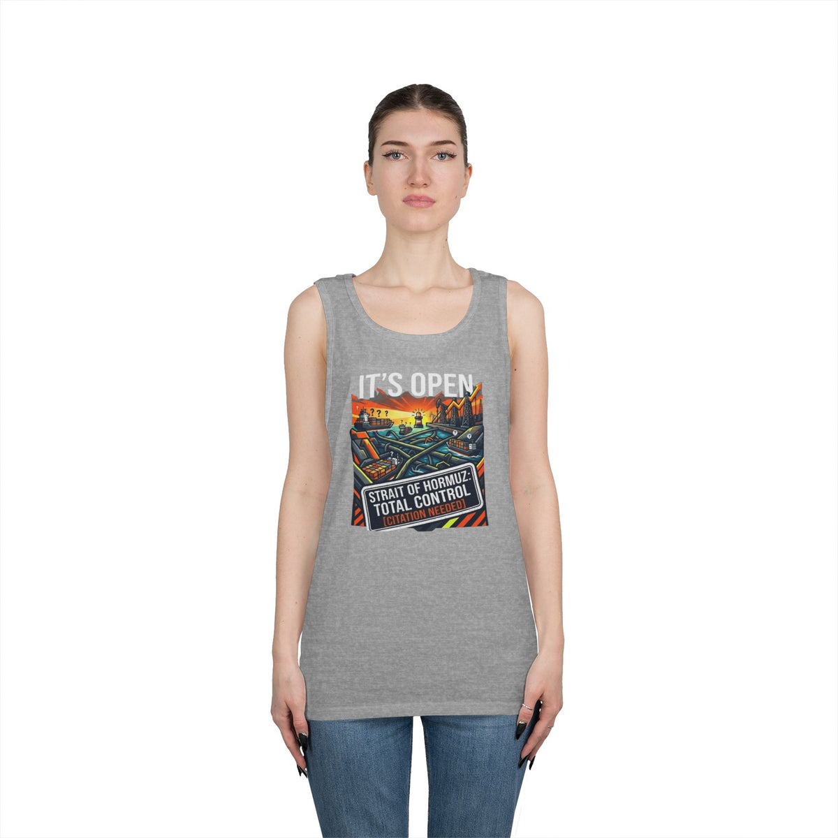 Color: Sport Grey | Straight Of Hormuz is Open Tank Top