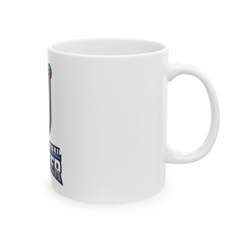 "Professional Hooker" White Ceramic Mug — Graphic