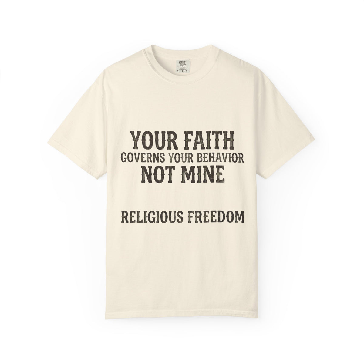 Color: Ivory | Religious Freedom Unisex Garment-Dyed Tee