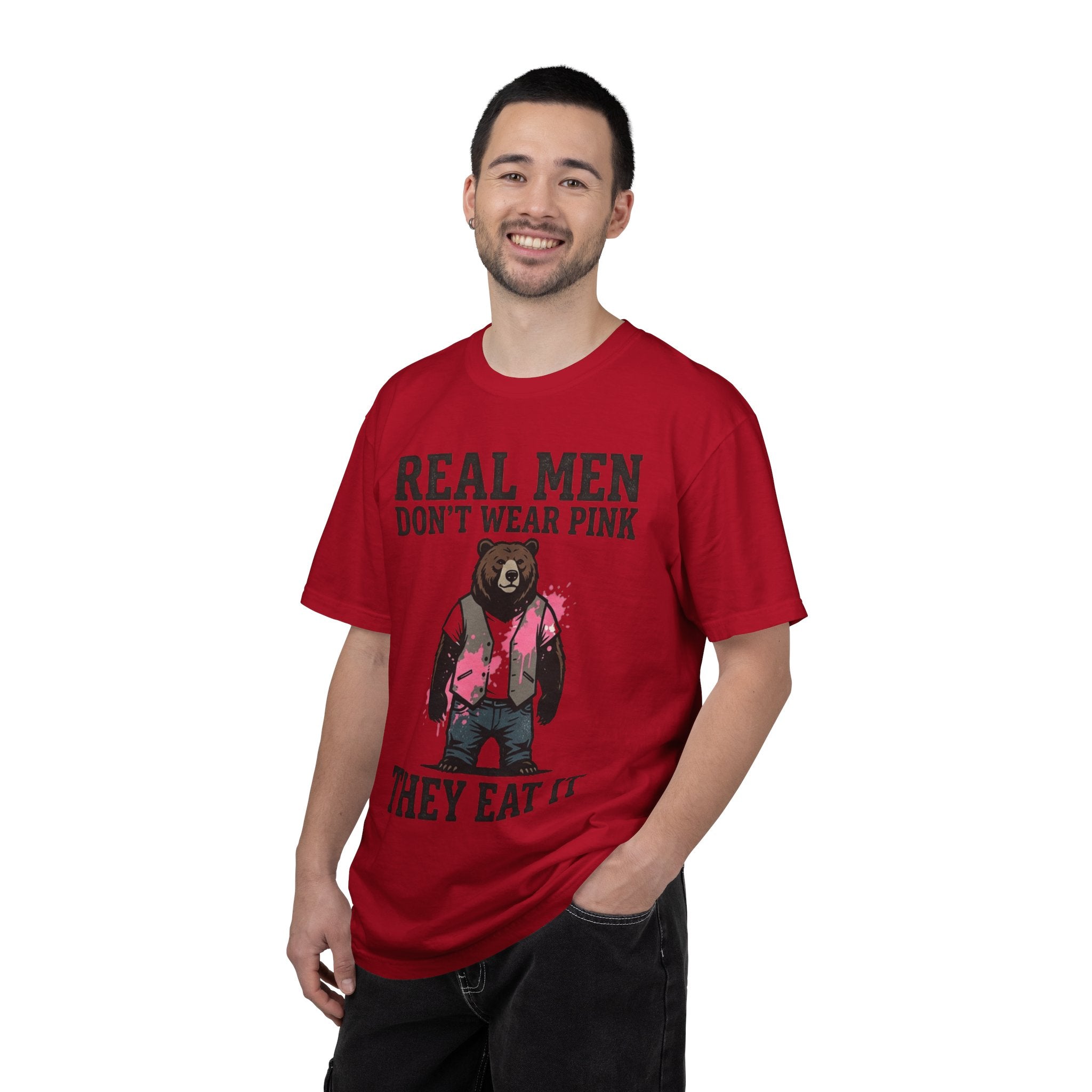 "Real Men Eat Pink" Unisex Garment-Dyed Tee