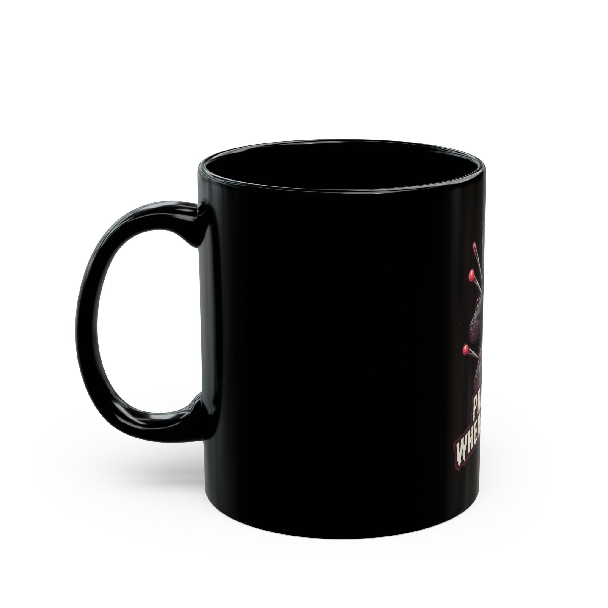 "Prick Me Where I Like It" Black Ceramic Mug