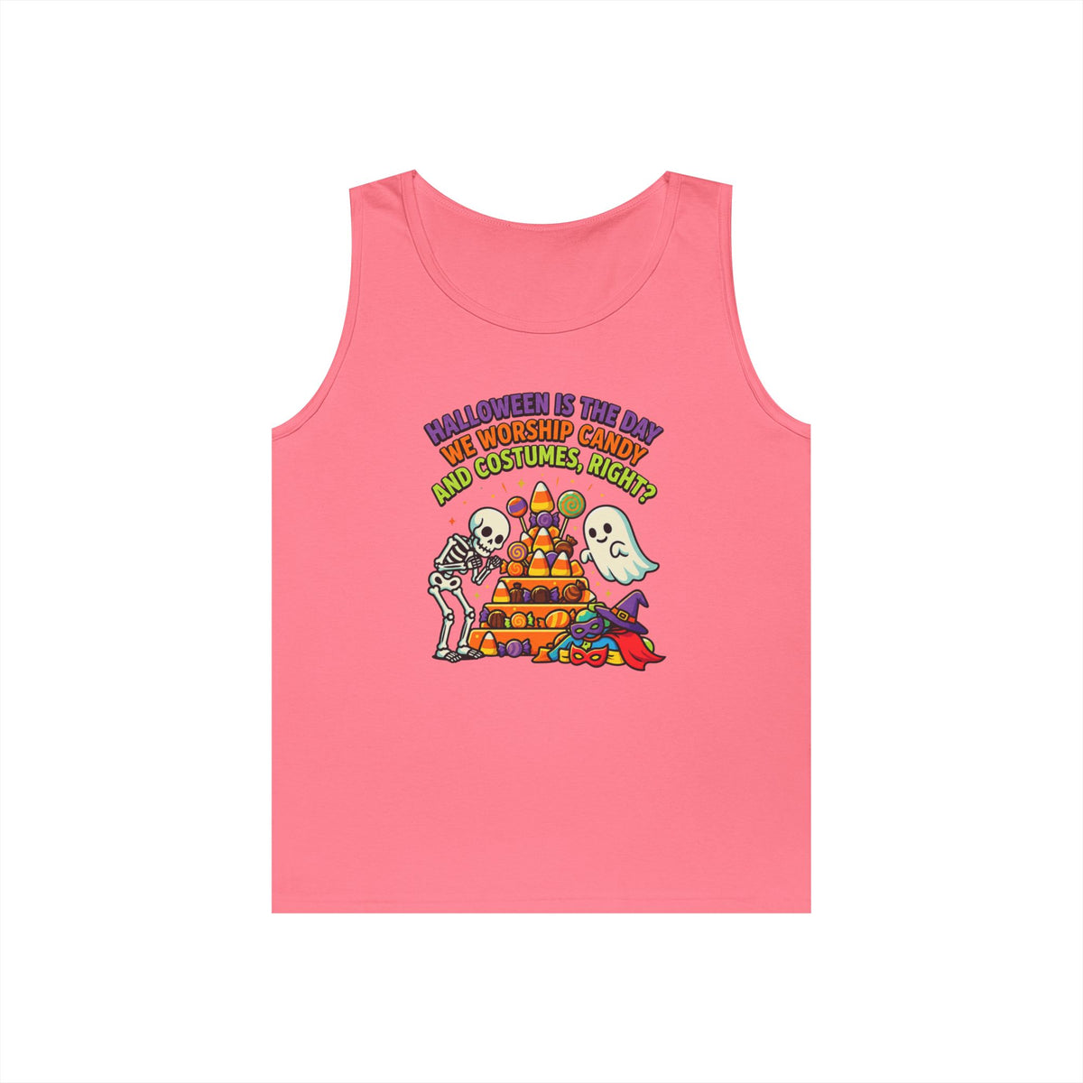 Color: Safety Pink | Worship Candy Tank Top