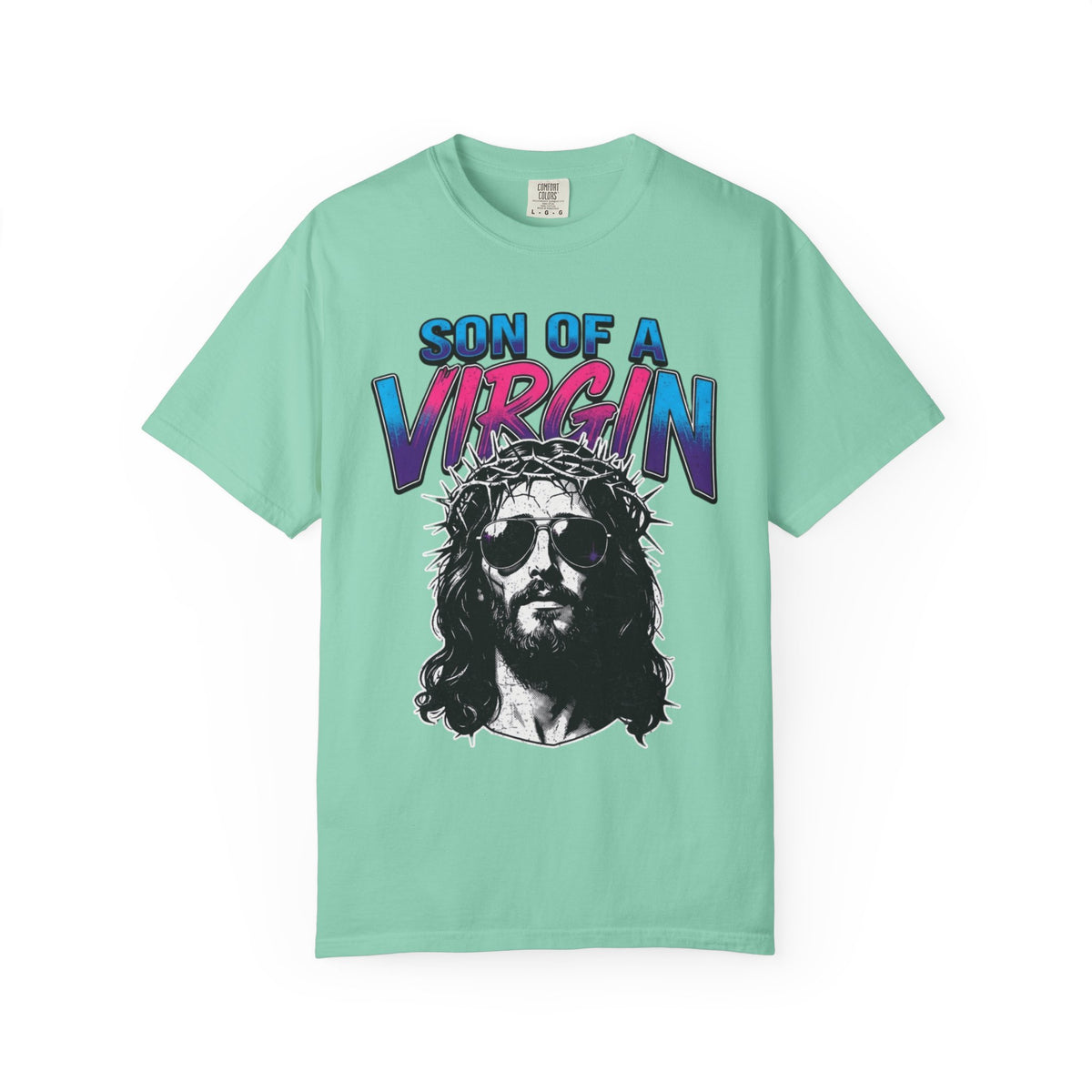 "Good Book Series - Son of A Virgin" Unisex Garment-Dyed Tee