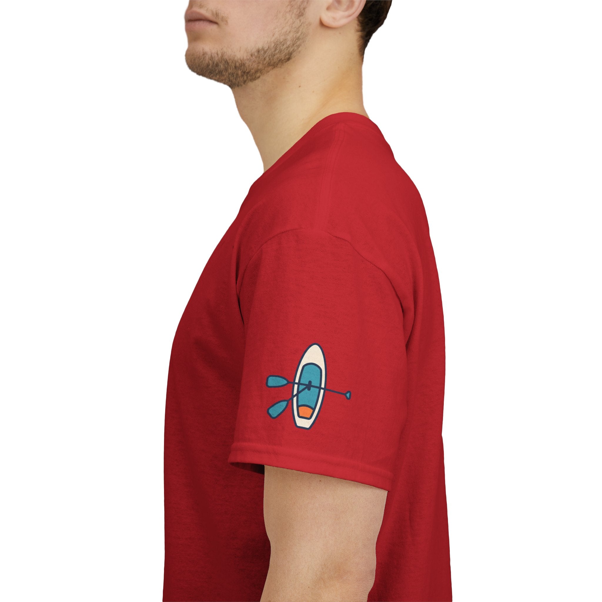 "Mountain Lake Paddle Board" Premium Graphic Tee
