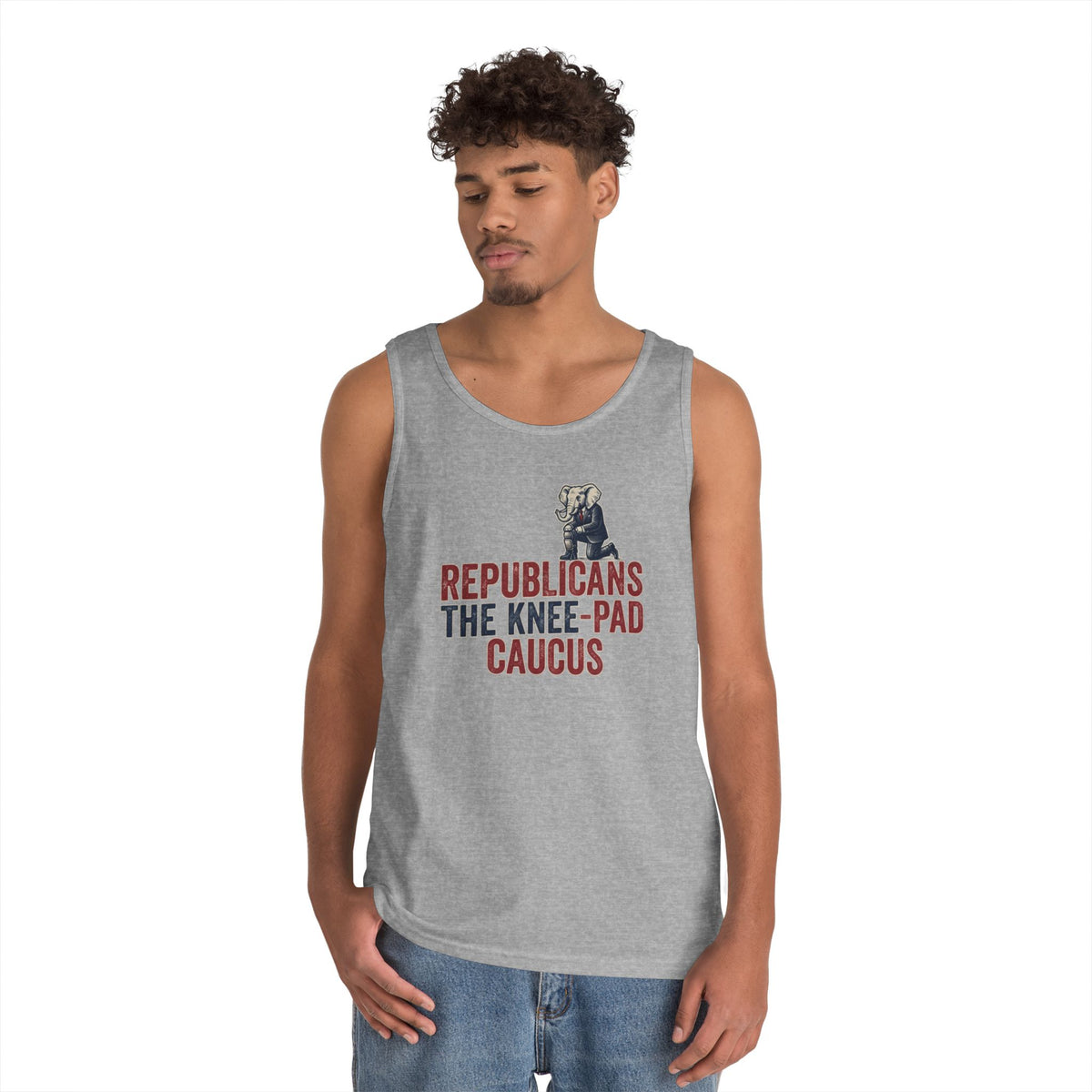 Color: Sport Grey | The Knee Pad Caucus Tank Top