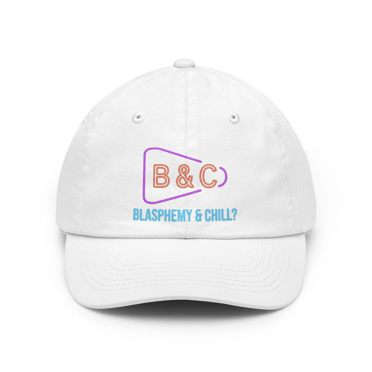 Color: White | Good Book Series Blasphemy & Chill Dad Hat