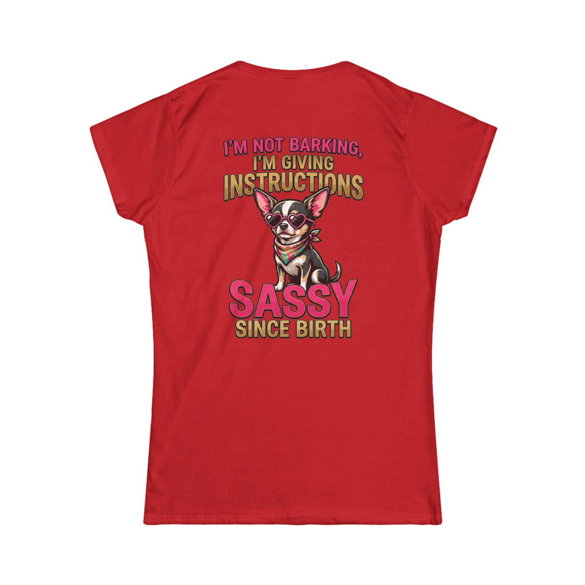 Color: Red | Sassy Since Birth Women's Tee