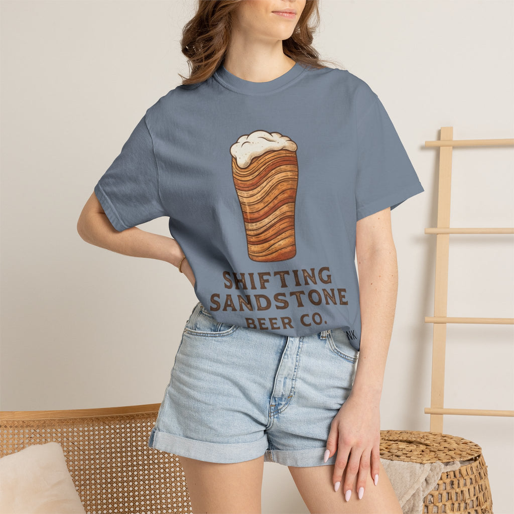 "Shifting Sandstone Beer Co." Unisex Garment-Dyed Tee