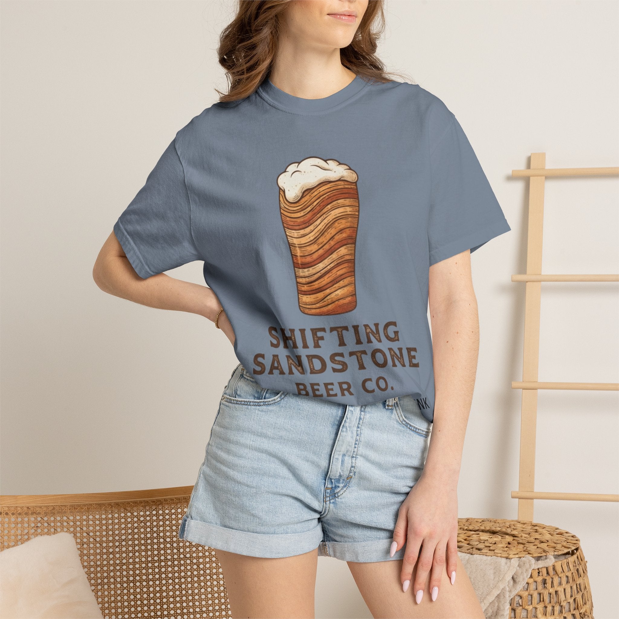 "Shifting Sandstone Beer Co." Unisex Garment-Dyed Tee