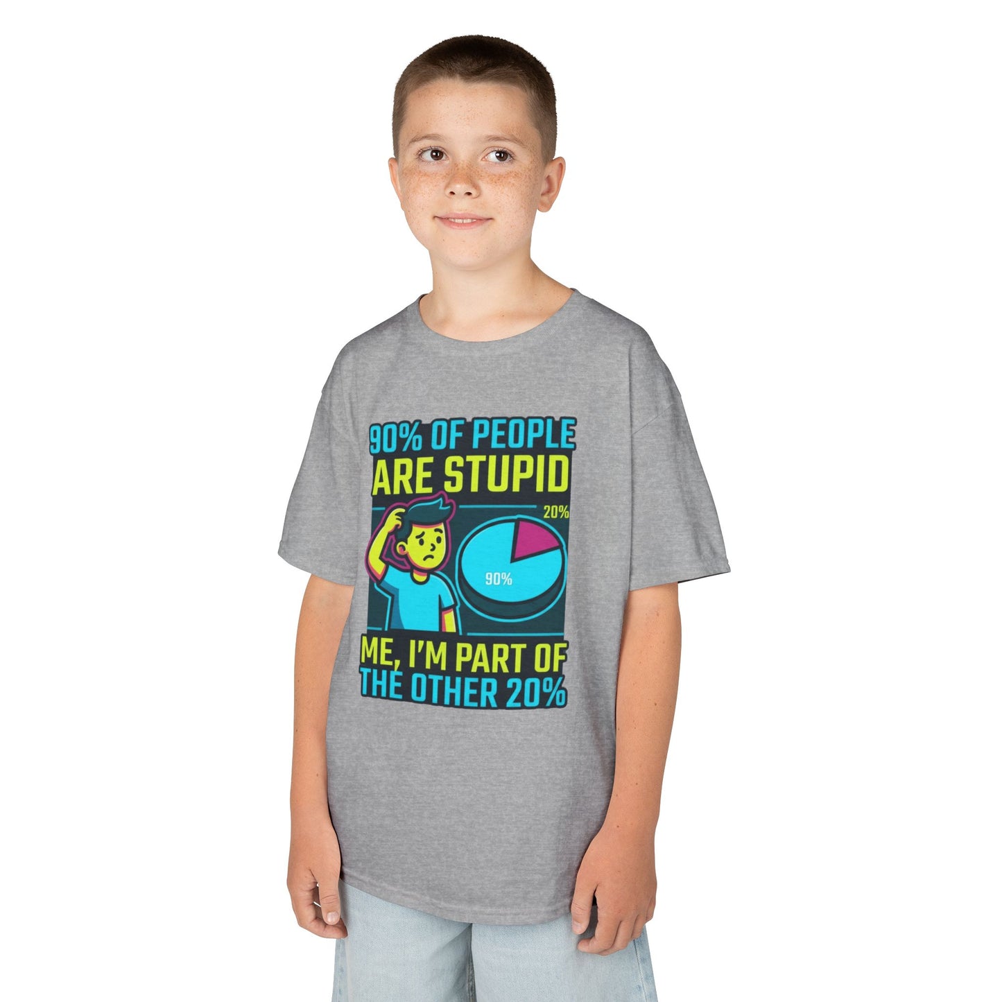 "90% Of People Are Stupid" Kids Tee
