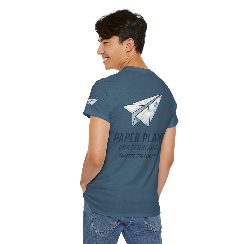 "Paper Plane Porterhouse" Premium Graphic Tee