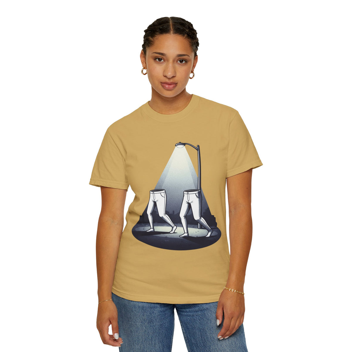Color: Mustard | The Fresno Nightcrawlers (California, USA) Unisex Garment-Dyed Tee