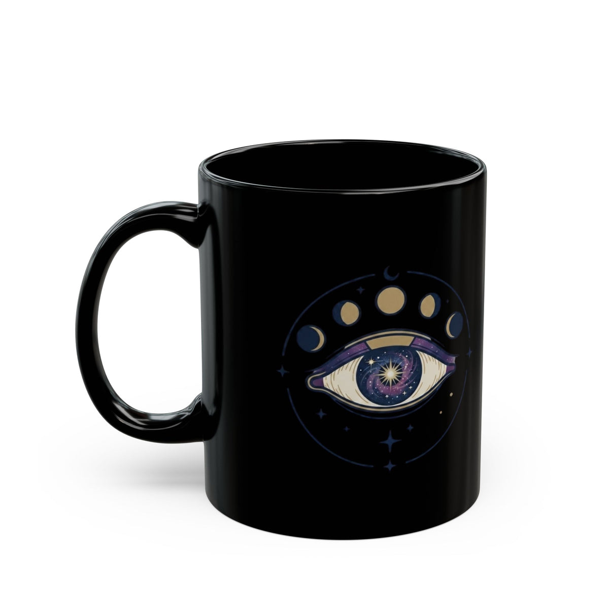 "Trust the Universe" Black Ceramic Mug — Graphic