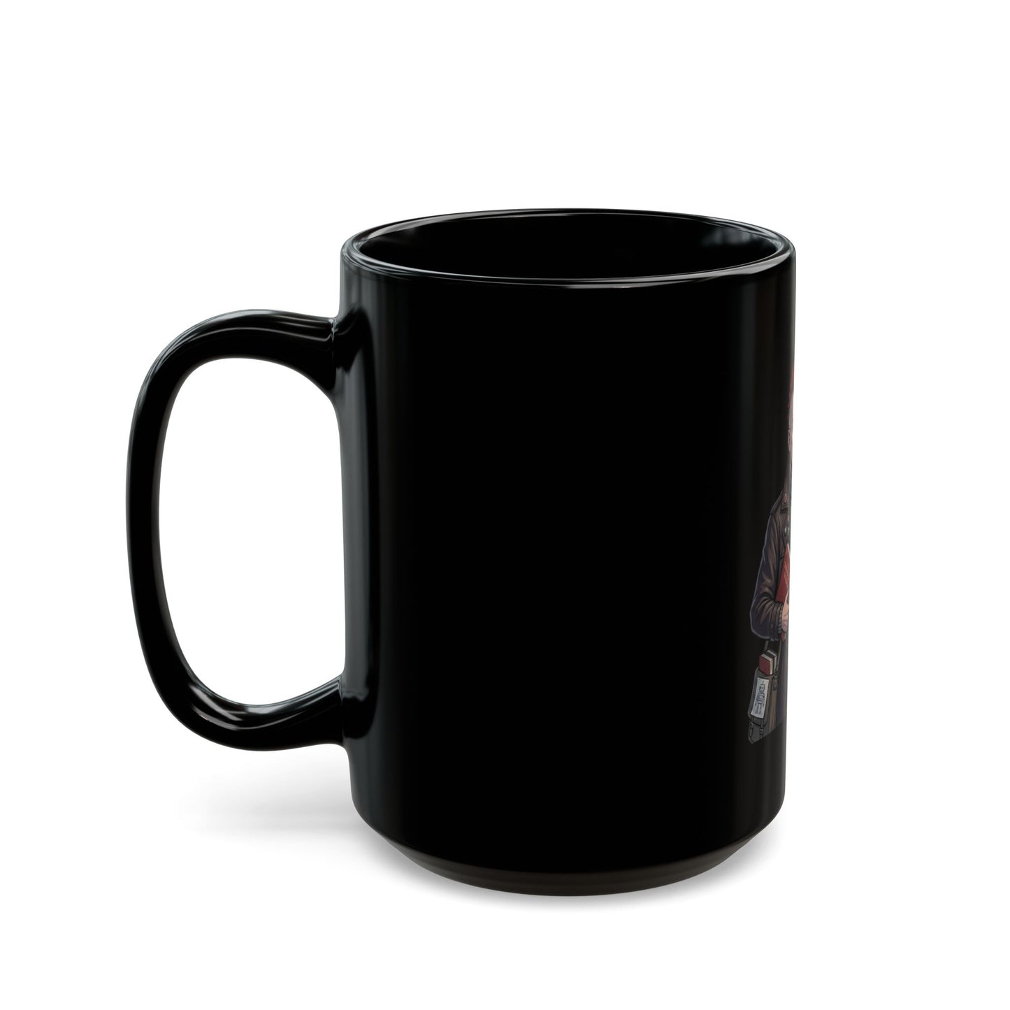 "Quiet" Black Ceramic Mug