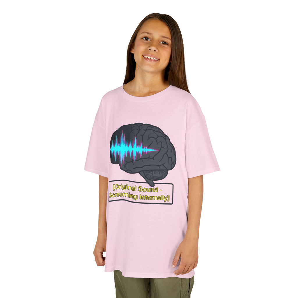 "Screaming Internally" Kids Tee