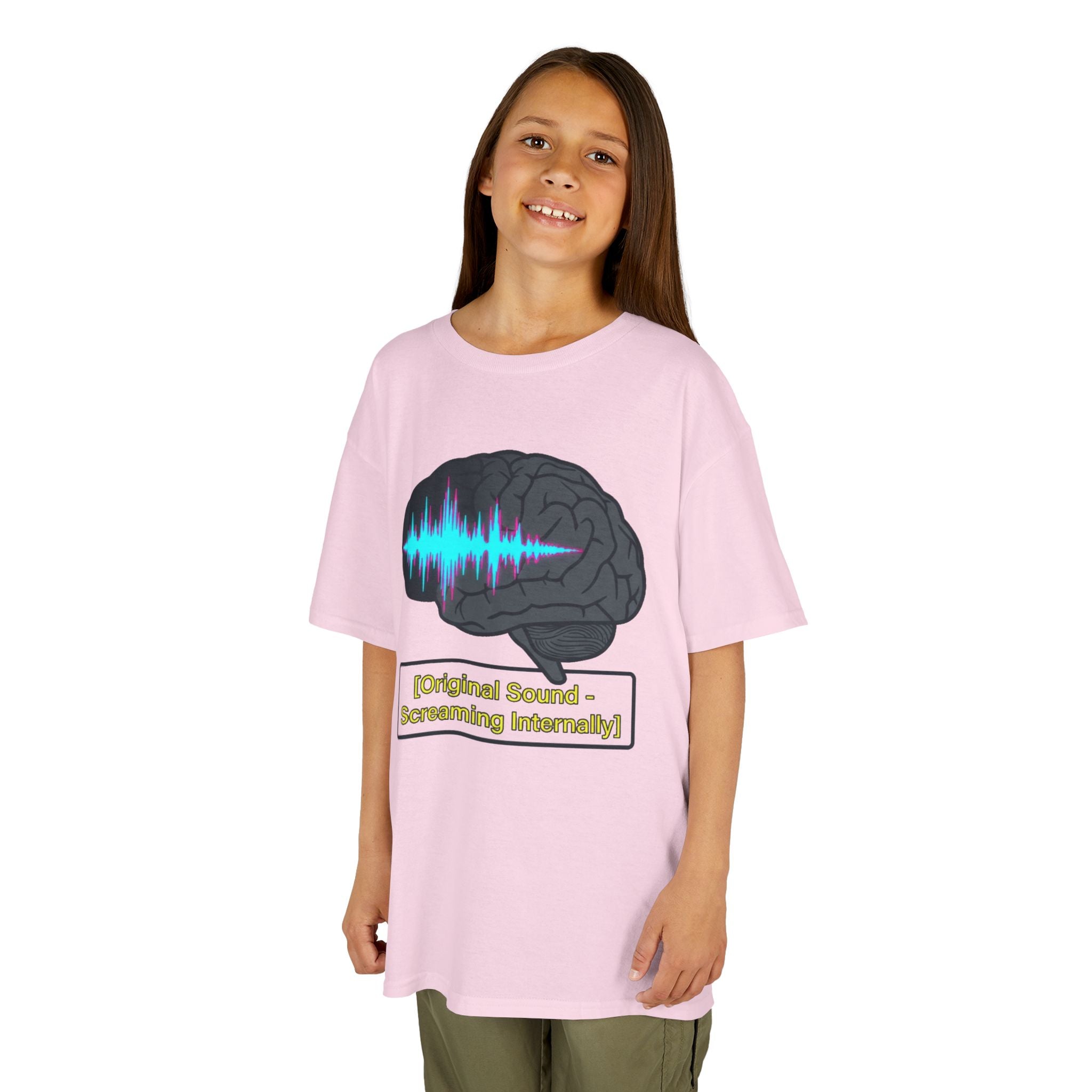 "Screaming Internally" Kids Tee