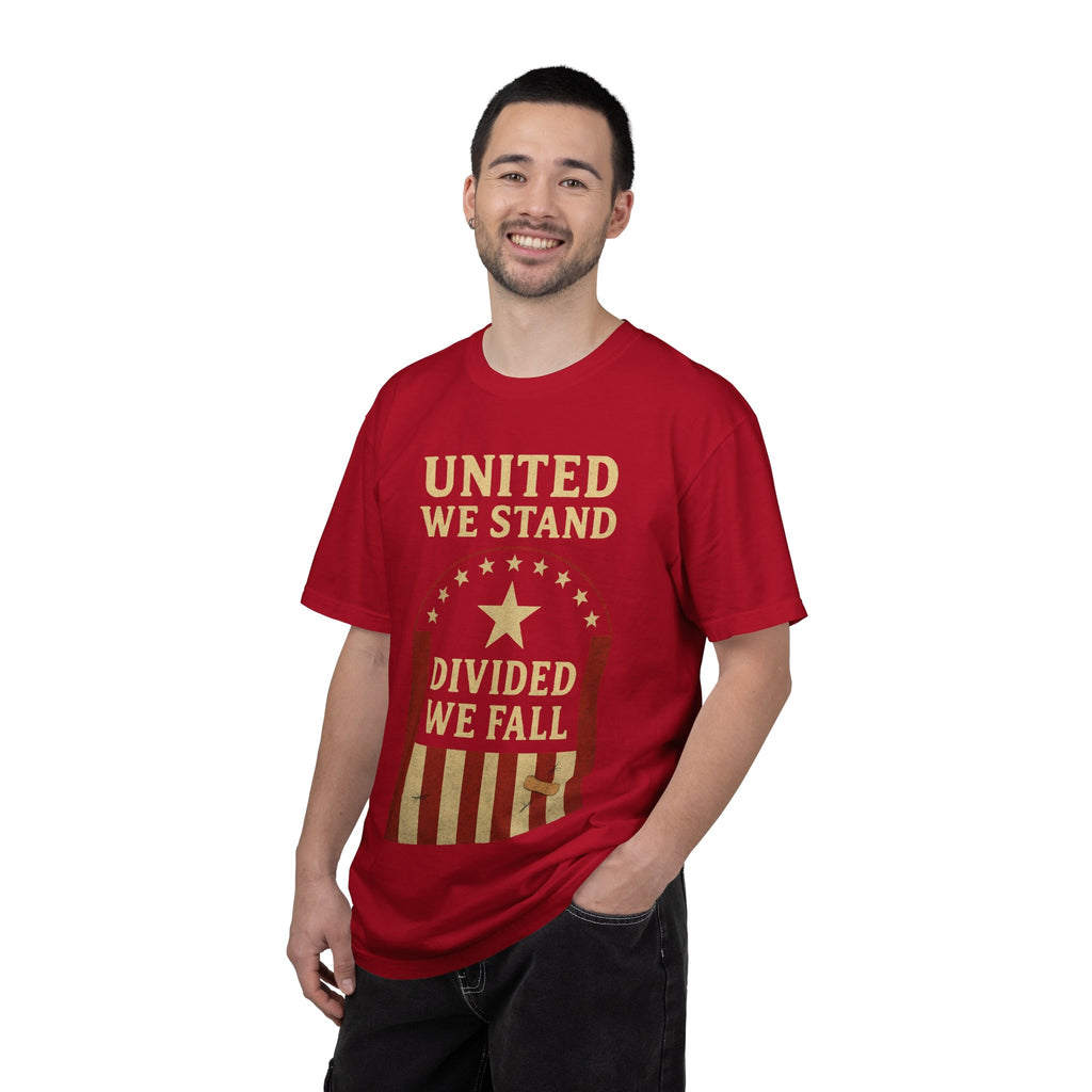 "Divided We Fall" Unisex Garment-Dyed T-shirt