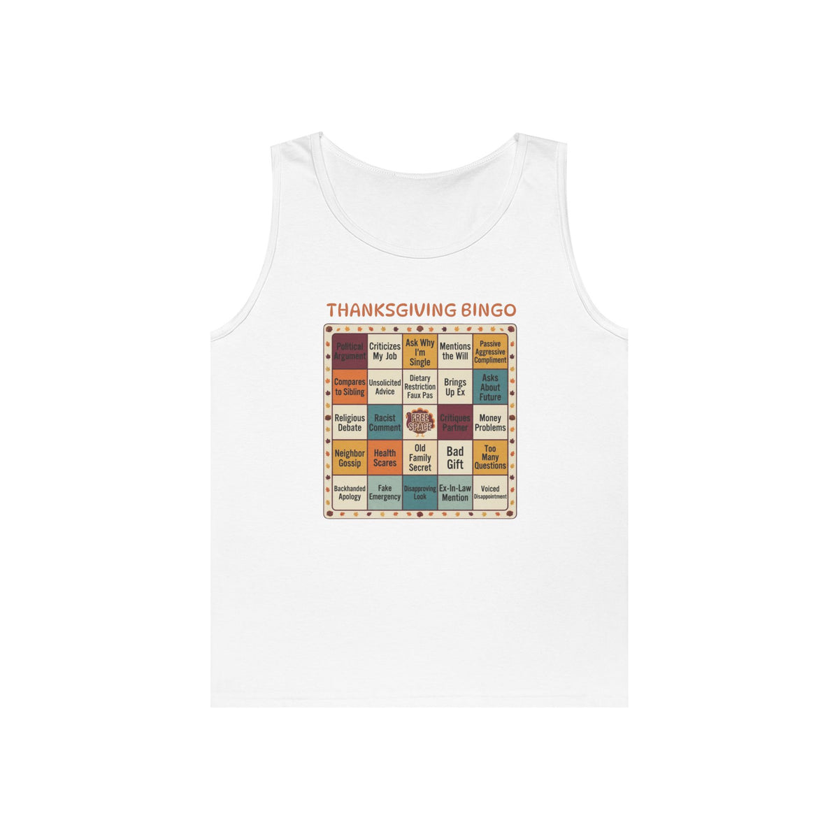 "Thankgiving Bingo" Tank Top