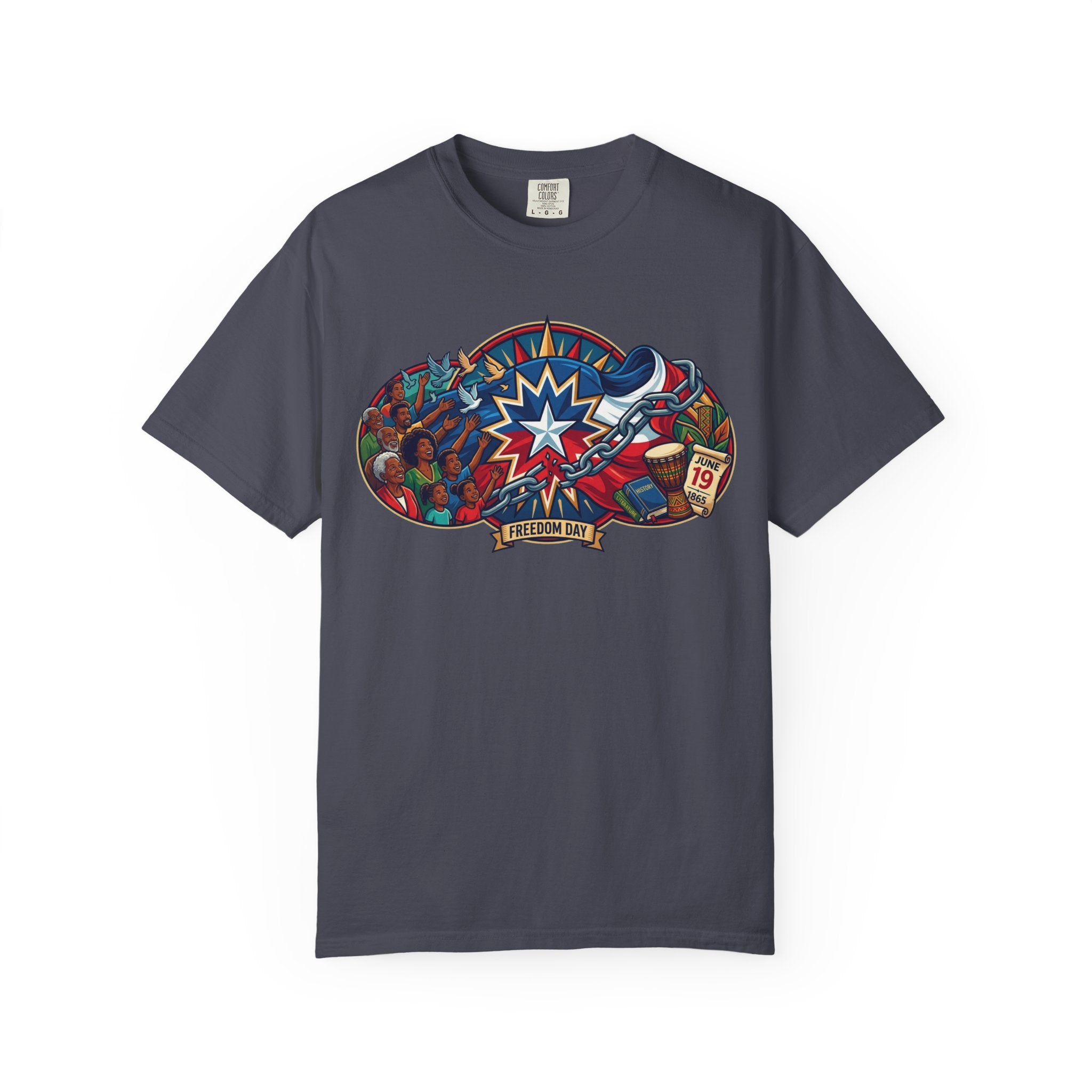 "Juneteenth" Unisex Garment-Dyed Tee