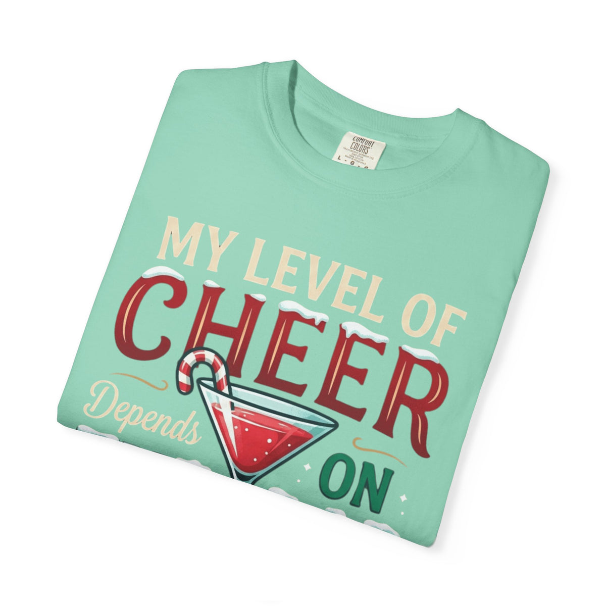 "Christmas Cheer" Unisex Garment-Dyed Tee