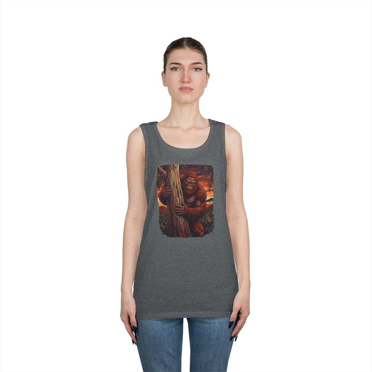 Color: Graphite Heather | Yowie (Australian Folklore) Tank Top
