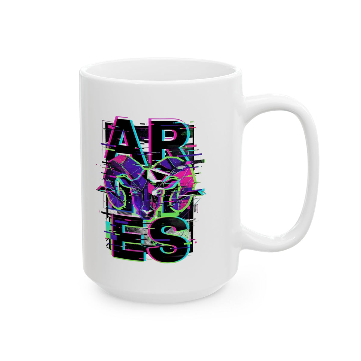 "Aries" White Ceramic Mug
