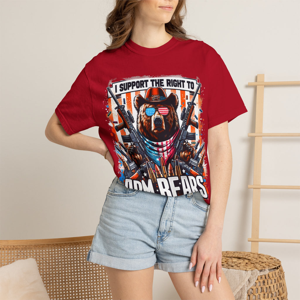 "The Right to Arm Bears" Unisex Garment-Dyed T-shirt