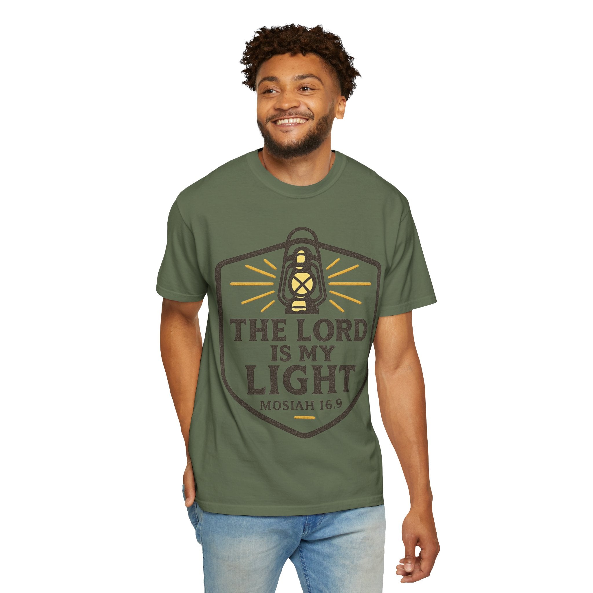 "The Lord is My Light" Unisex Garment-Dyed T-shirt