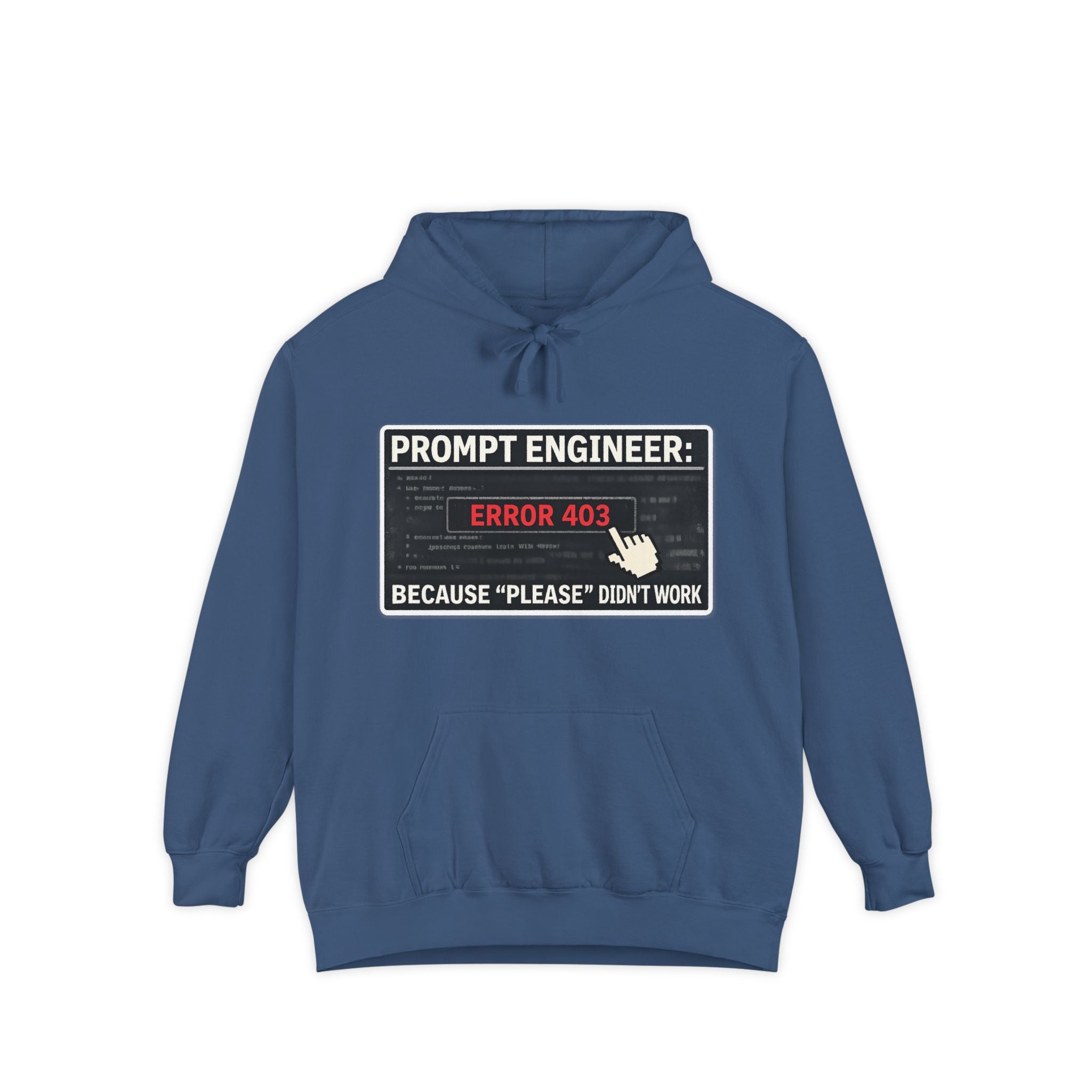 Politeness Failed. Try Fear™ | Garment-Dyed Hoodie — AttitudeShirts