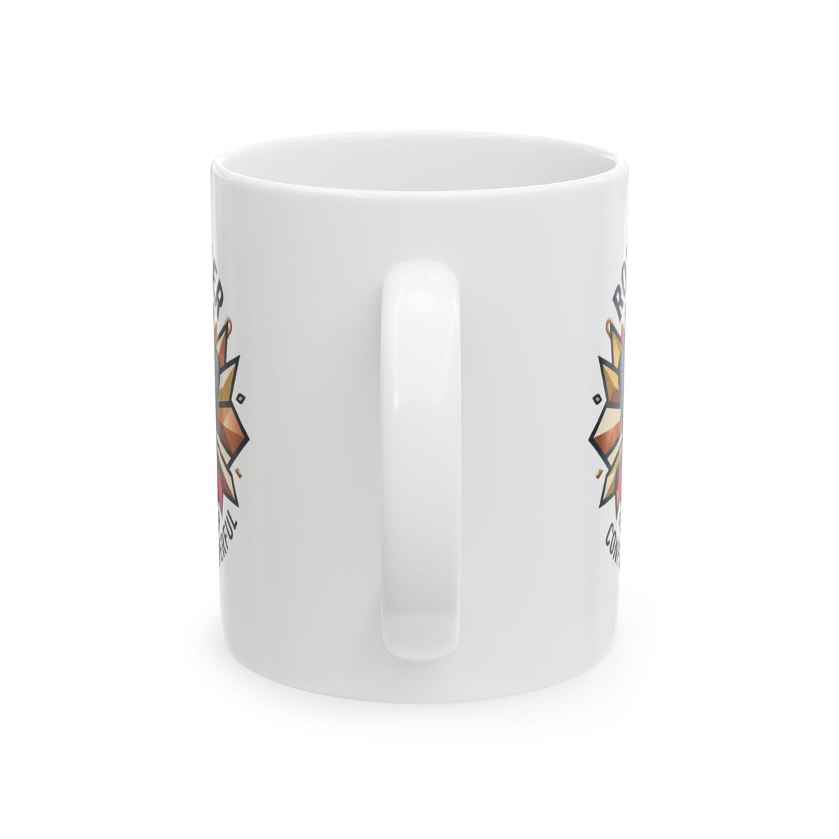 "Rottweiler Rulers Confident Powerful" White Ceramic Mug