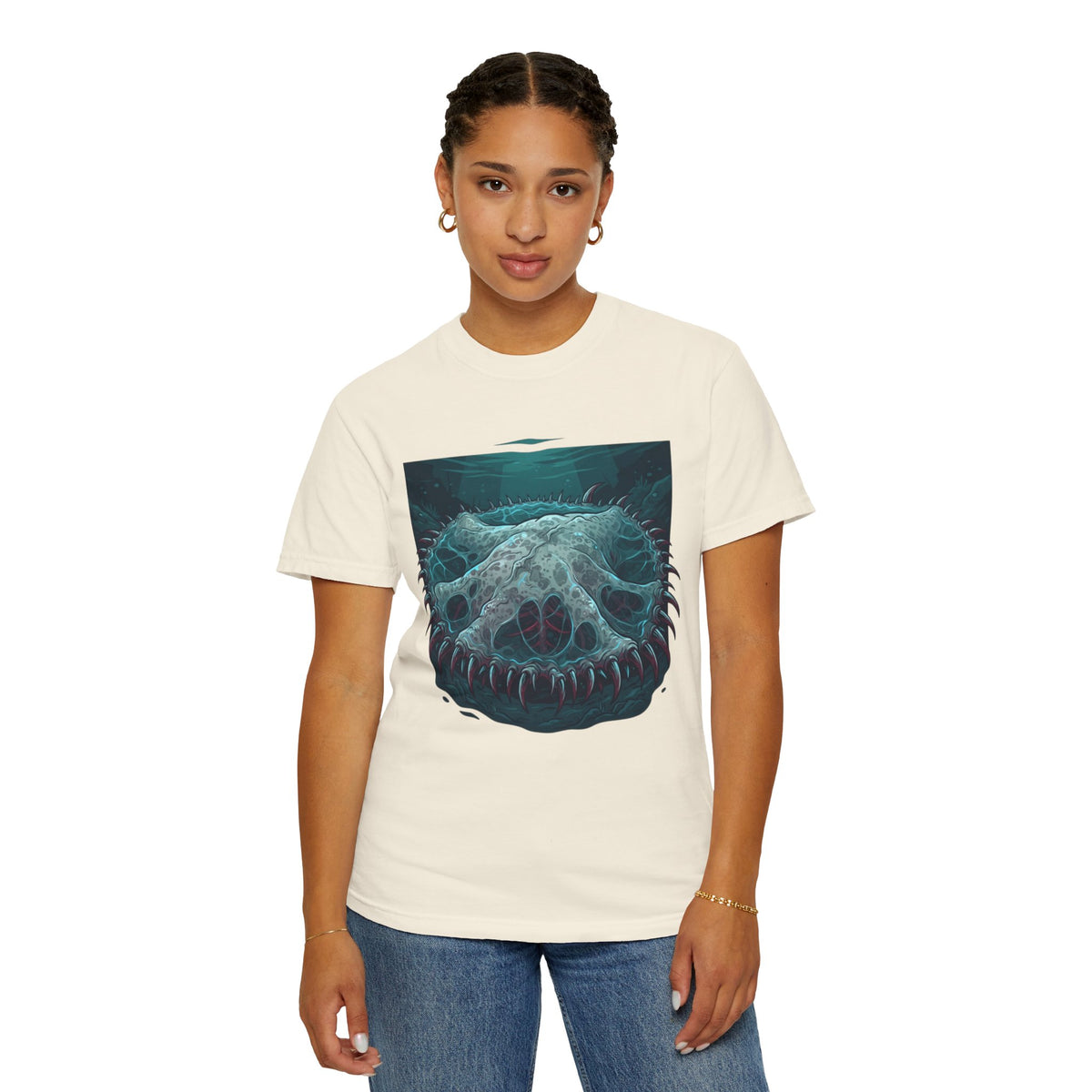 Color: Ivory | El Cuero-The Hide (South American Folklore) Unisex Garment-Dyed Tee