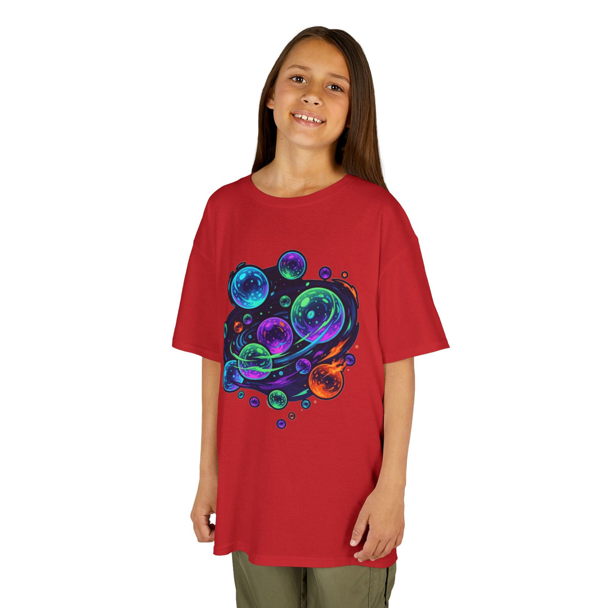 Color: Red | MinMin Lights (Australian Folklore) Kids Tee