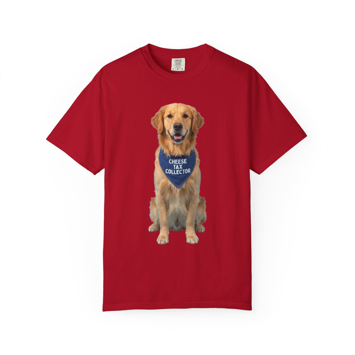 Color: Red | Cheese Tax Unisex Garment-Dyed Tee