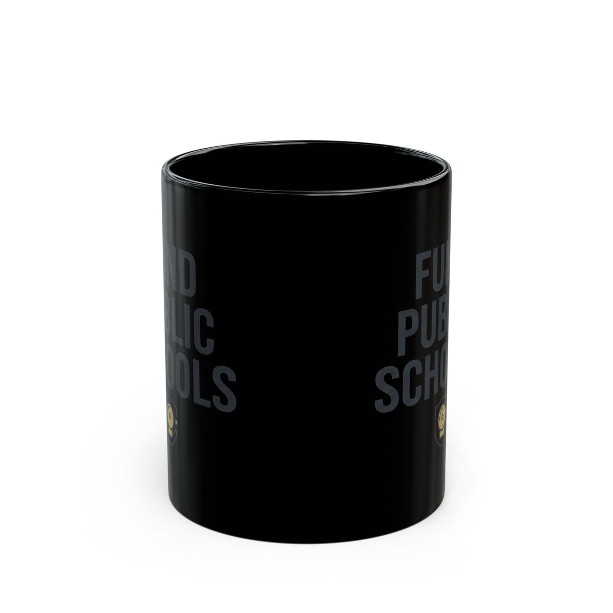 "Protest Series - Fund Public Schools" Black Ceramic Mug — Graphic