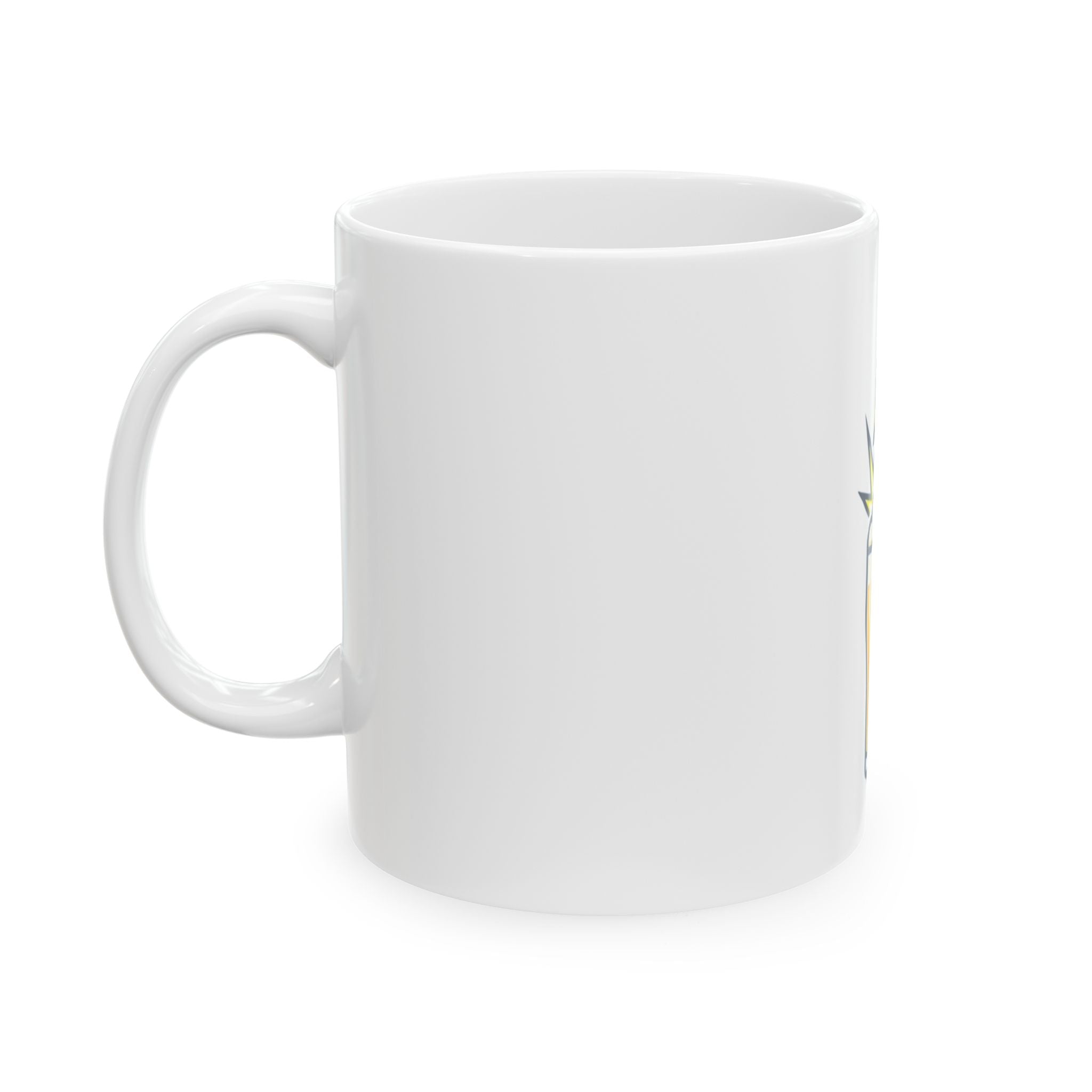 "Static Electricity Brewing" White Ceramic Mug — Graphic