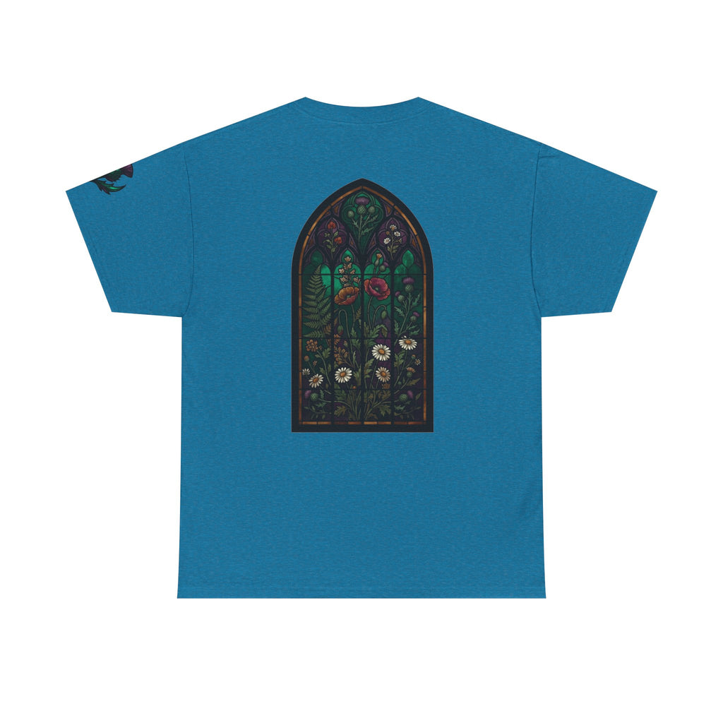 "Stained Glass Floral" Premium Graphic Tee