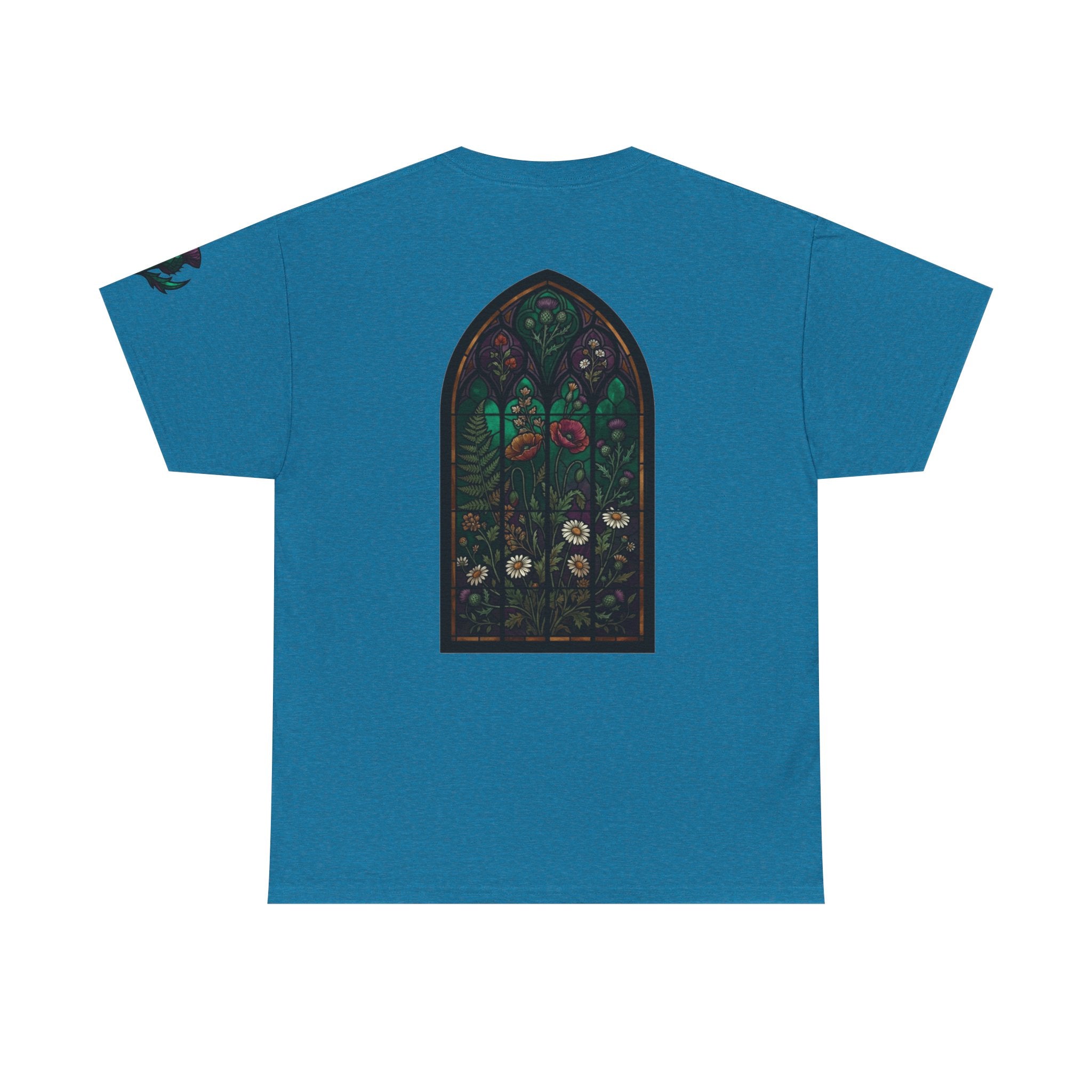 "Stained Glass Floral" Premium Graphic Tee