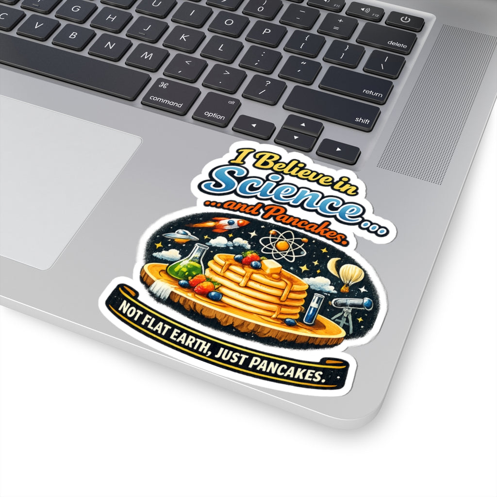 Science & Pancakes: My Two Moods | Kiss-Cut Sticker — AttitudeShirts