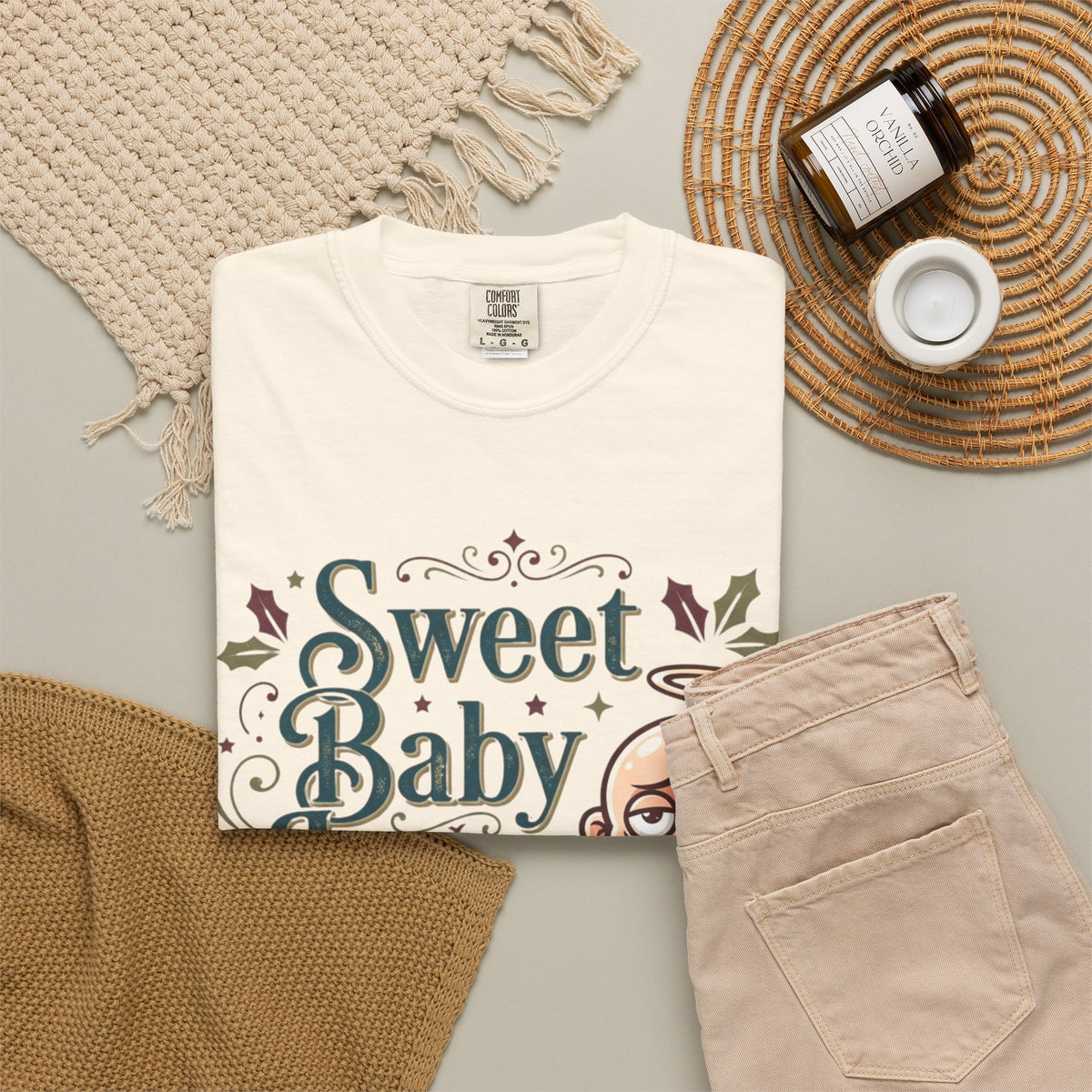 "Sweet Baby Jesus" Unisex Garment-Dyed Tee