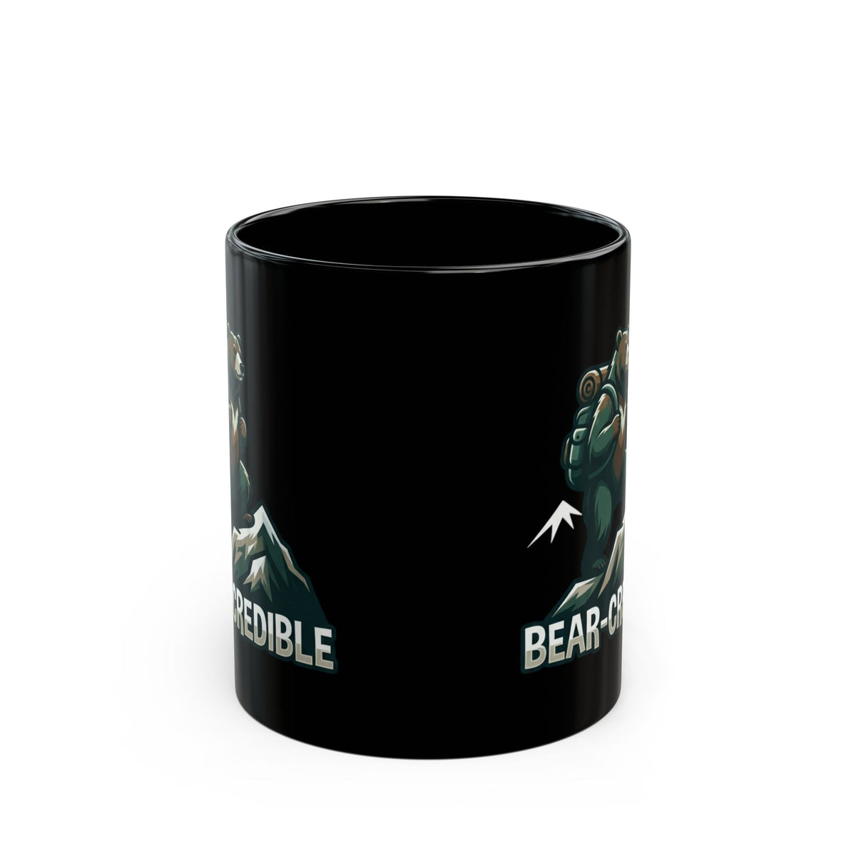 "Bear Credible" Black Ceramic Mug