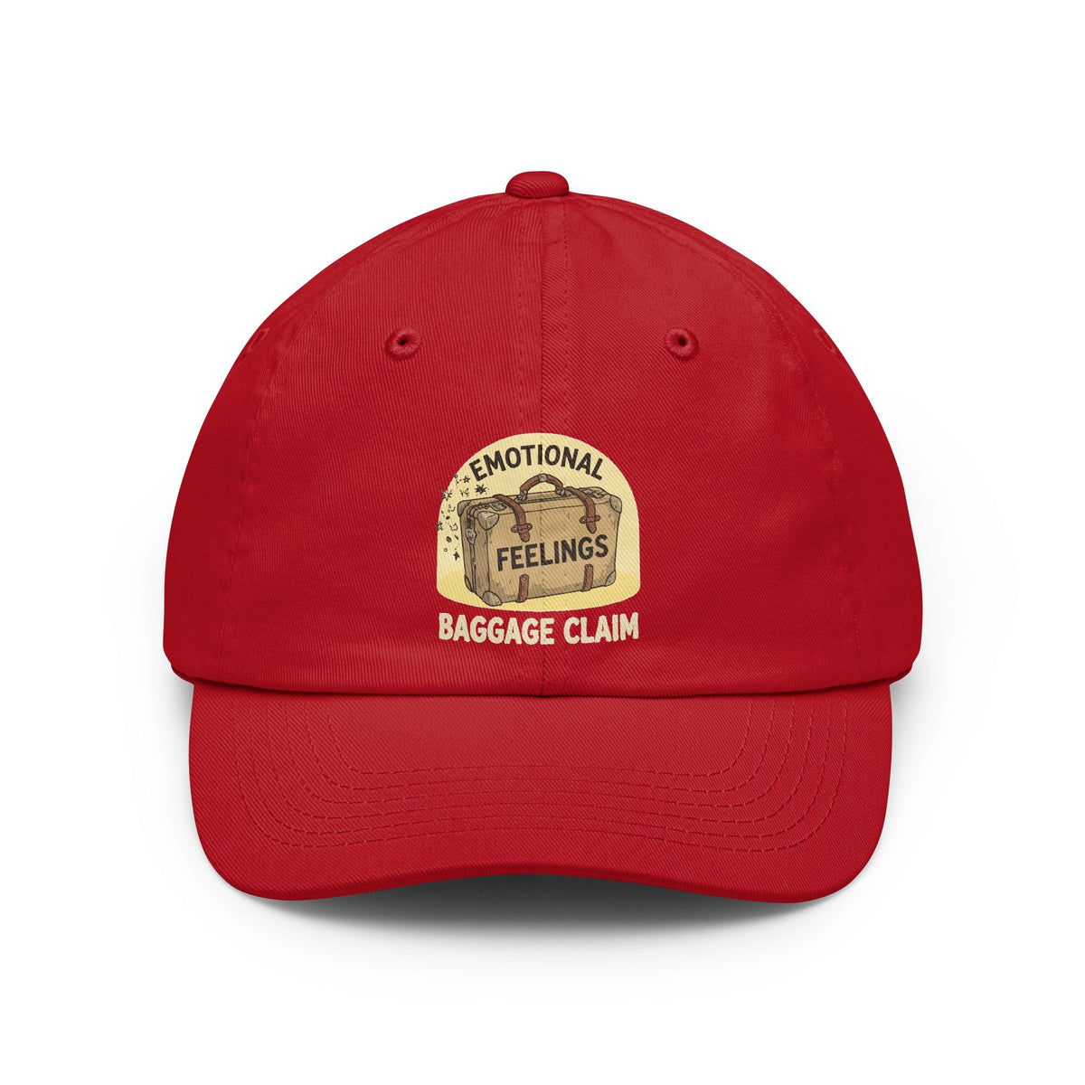 Color: Red | Emotional Baggage Claim Dad Hat