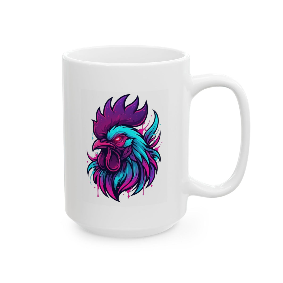 "Cock Teaser" White Ceramic Mug — Graphic