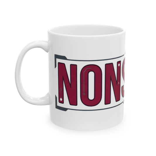 "Zero Tolerance Policy" White Ceramic Mug — Graphic