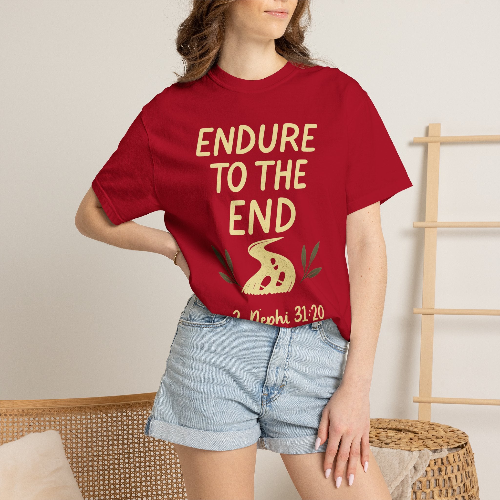 "Endure to the End" Unisex Garment-Dyed T-shirt