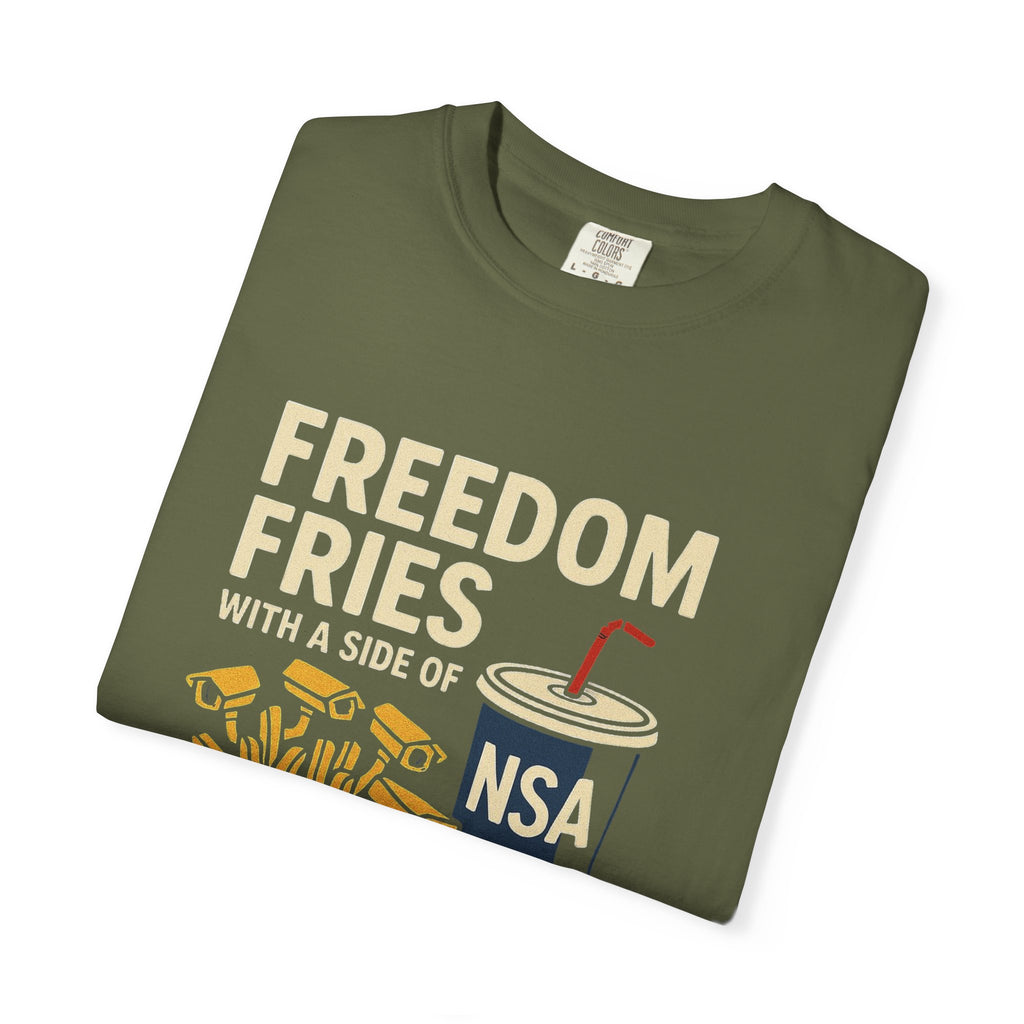 "Freedom Fries (With Extra Eyes)" Unisex Garment-Dyed T-shirt