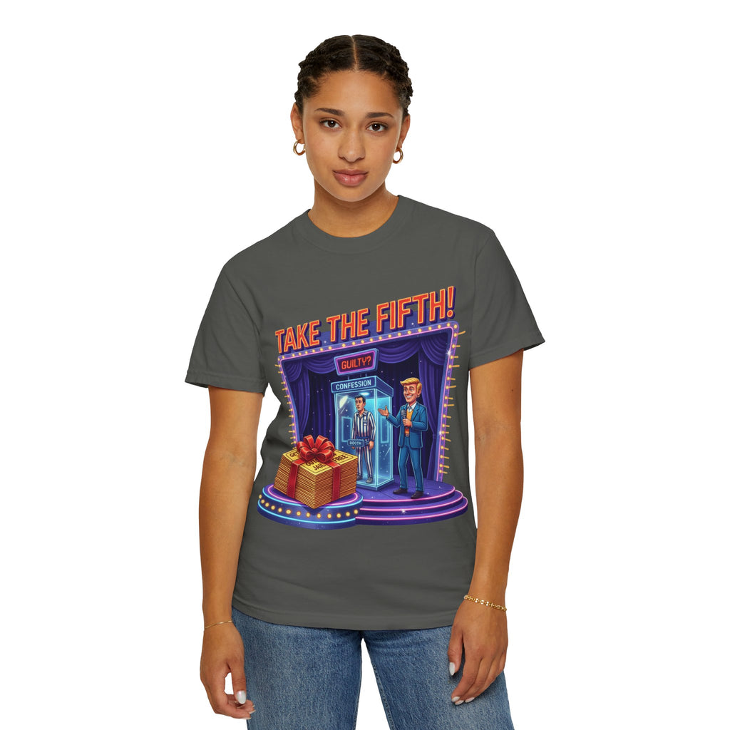 Take The Fifth T-Shirt — Game Show Parody Graphic Tee