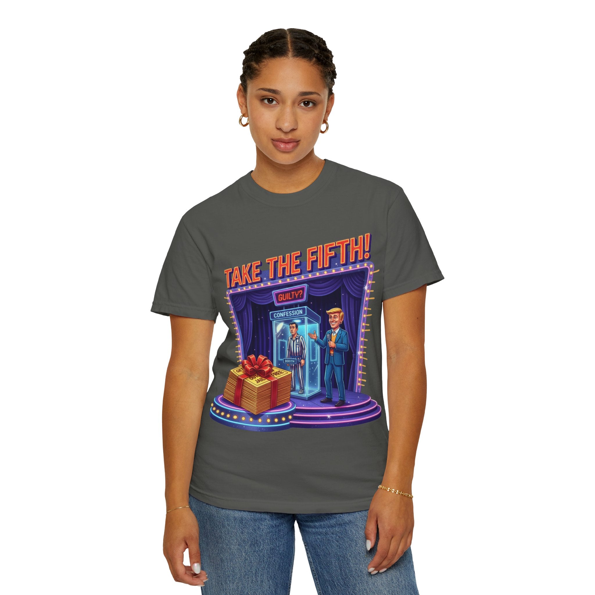 Take The Fifth T-Shirt — Game Show Parody Graphic Tee